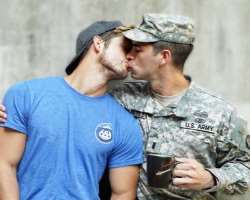 The star is openly gay and is in a relationship with a US Army officer named Andres Camilo.